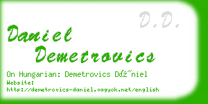 daniel demetrovics business card